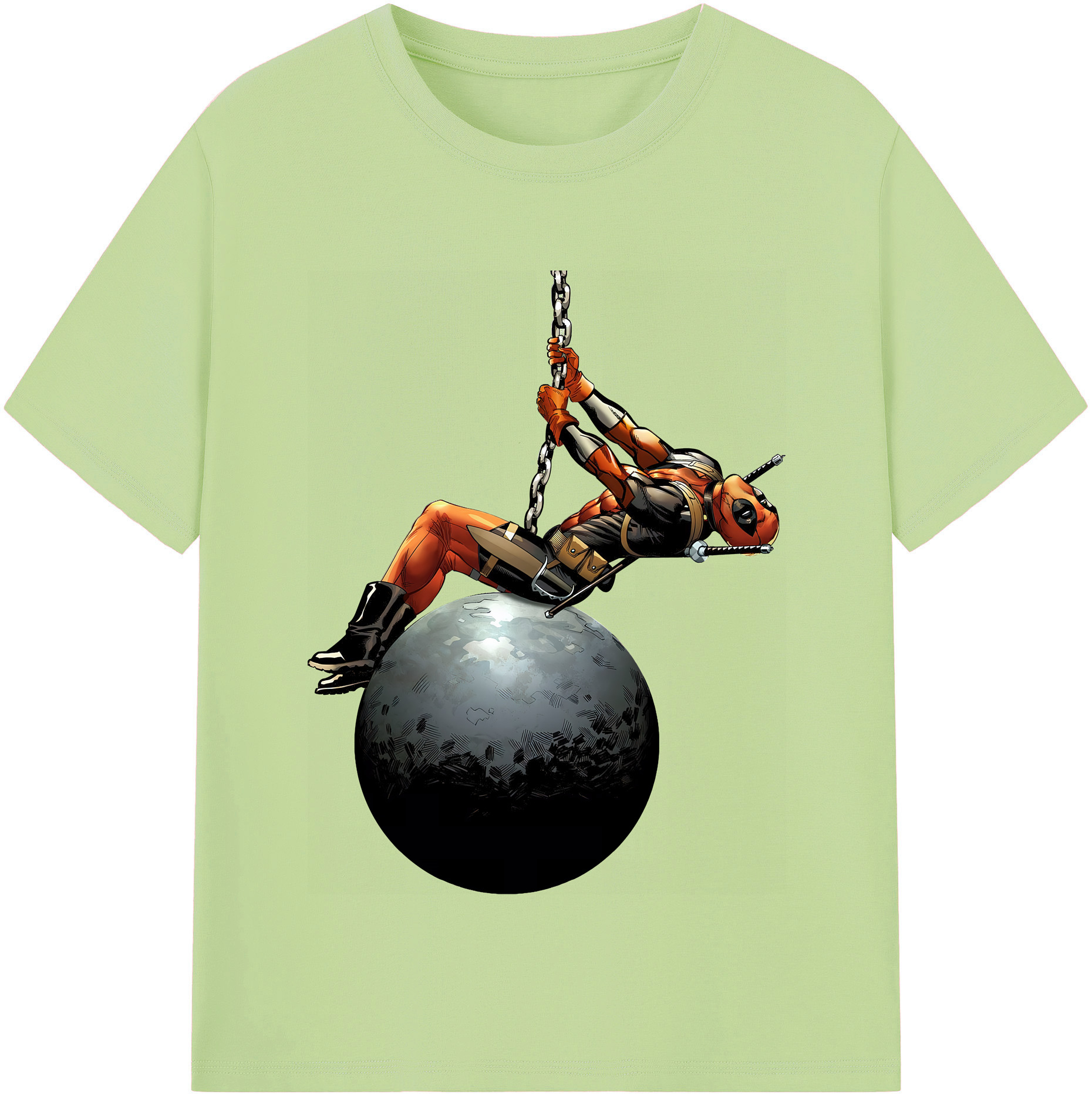 （画像用） Deadpool デッドプール 綿100％半袖Tシャツ（フロントプリント）